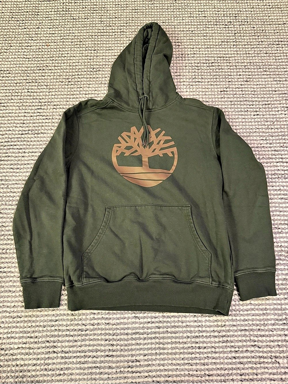 Timberland Core Tree Logo Pullover Hoodie Mens Medium Green